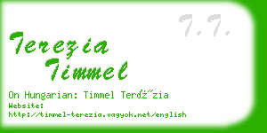 terezia timmel business card